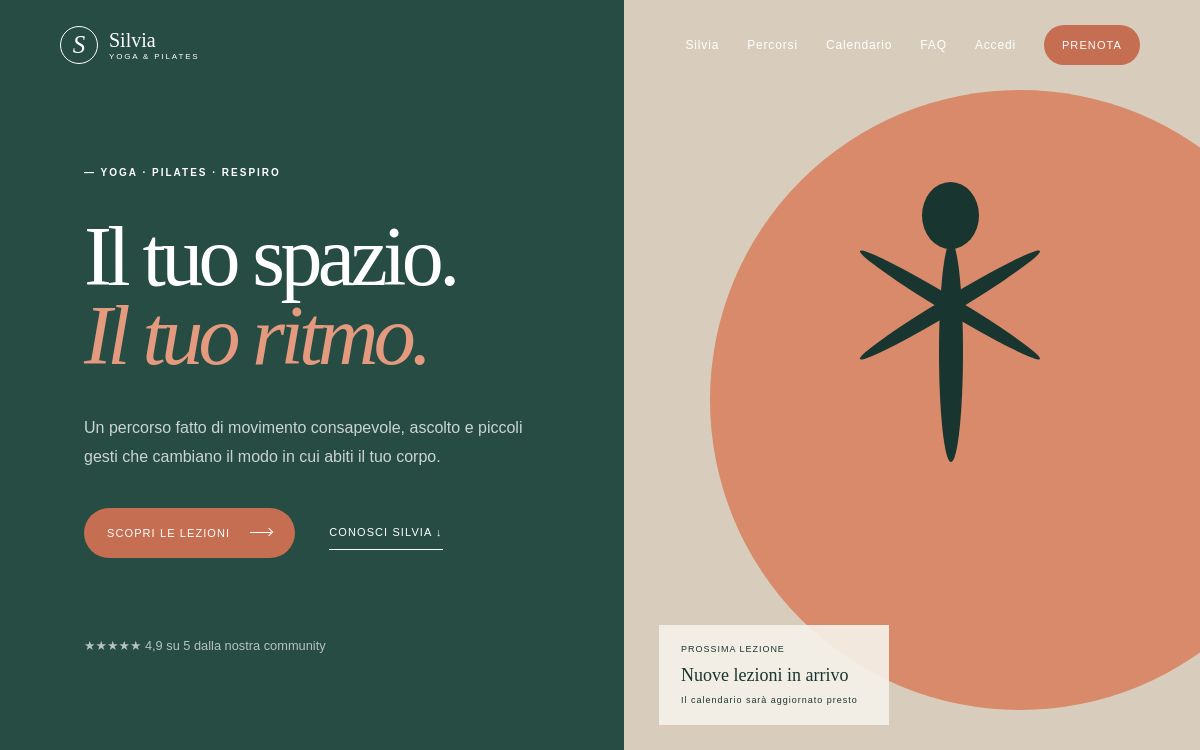 Anteprima della homepage di Silvia